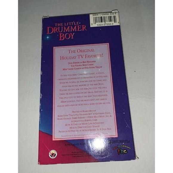 The Little Drummer Boy VHS 1993 Christmas Classics Series Children's Video Tape - Picture 3 of 3